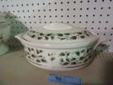 ROYAL  HOLLY HOLIDAY COVERED CASSEROLE