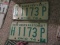 (2) OHIO 1974 LICENCE PLATES