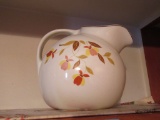 HALL'S SUPERIOR AUTUMN TEA LEAF PITCHER