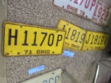 (3) 1971 OHIO LICENSE PLATES