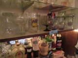 SHELF OF GLASSWARE