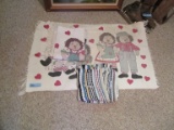 RAGGEDY ANN STYLE RUGS AND WOVEN RUG