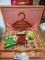 JEWELRY BOX WITH A VARIETY OF COSTUME JEWELRY
