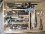 STAINLESS STEEL FLATWARE. SILVERPLATE FLATWARE AND ETC