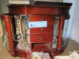 NECKLACES AND TABLETOP JEWELRY BOX