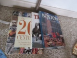 BOOKS INCLUDING BOSTON. TEXAS STATE TRAVEL GUIDE. AND THE 20TH CENTURY.