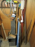 HACKSAW, COPPER PIPE, LOCKS, GEARS, AND ETC