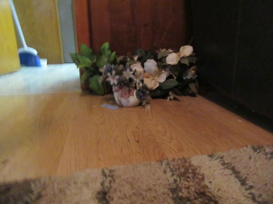 PLANTERS WITH ARTIFICIAL FLORALS