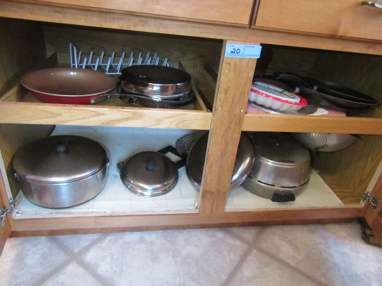 ASSORTED POTS AND PANS