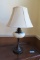 METAL AND MARBLE LOOKING TABLE LAMP
