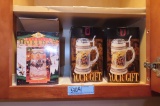 BUDWEISER HOLIDAY STEIN 1996 AND PS GIFT STEINS