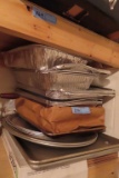 SERVING TRAYS AND TIN FOOD CONTAINERS