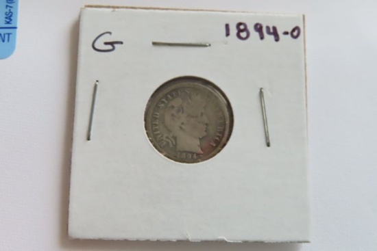 1894-O CAPPED BUSTED DIME