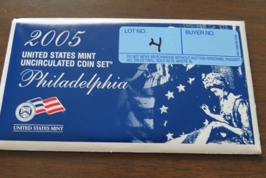 2005 UNITED STATES MINT UNCIRCULATED COINS SET PHILADELPHIA