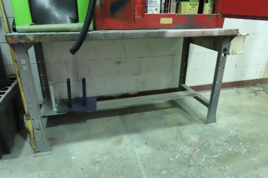 5' METAL WORK TABLE