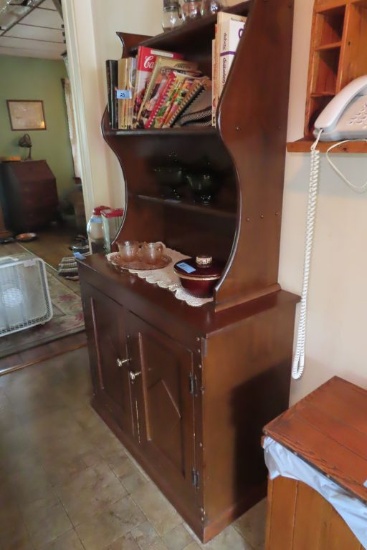 MIXED WOOD OPEN HUTCH