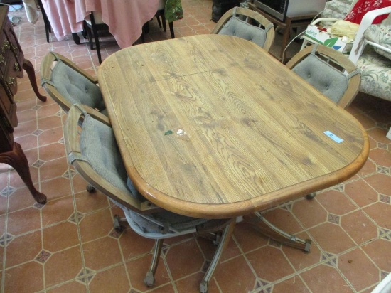 DINETTE TABLE AND 4 CHAIRS