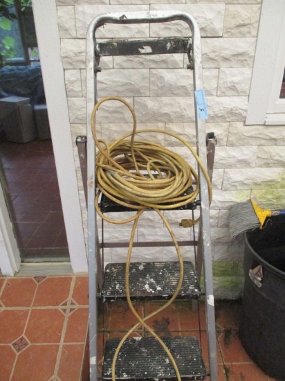 STEP LADDER AND EXTENSION CORD