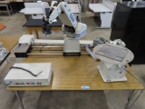 LAB VOLT 5200 ROBOT WITH LAB VOLT CONTROL CENTER AND ROTARY CAROUSEL