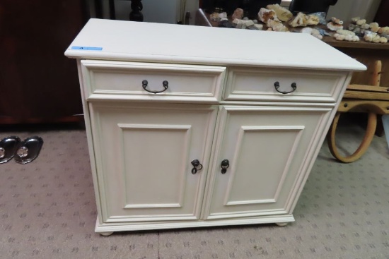 WHITE WOODEN CABINET