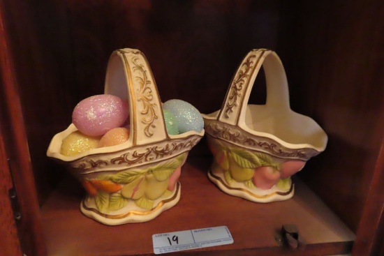 STONEWARE FRUIT BASKETS