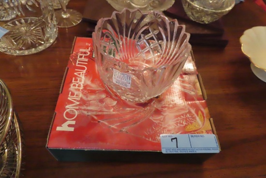 MIKASA CANDY DISH AND FIFTH AVENUE CRYSTAL POLAND BOWL