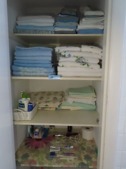 TOWELS. WASHCLOTHS AND ETC IN CLOSET ON SECOND FLOOR.