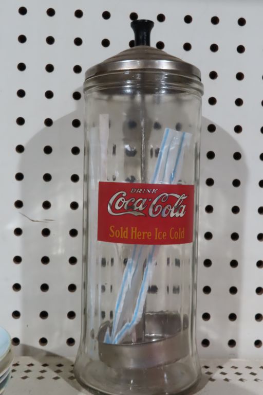 Vintage Straw Holder • Antique Advertising