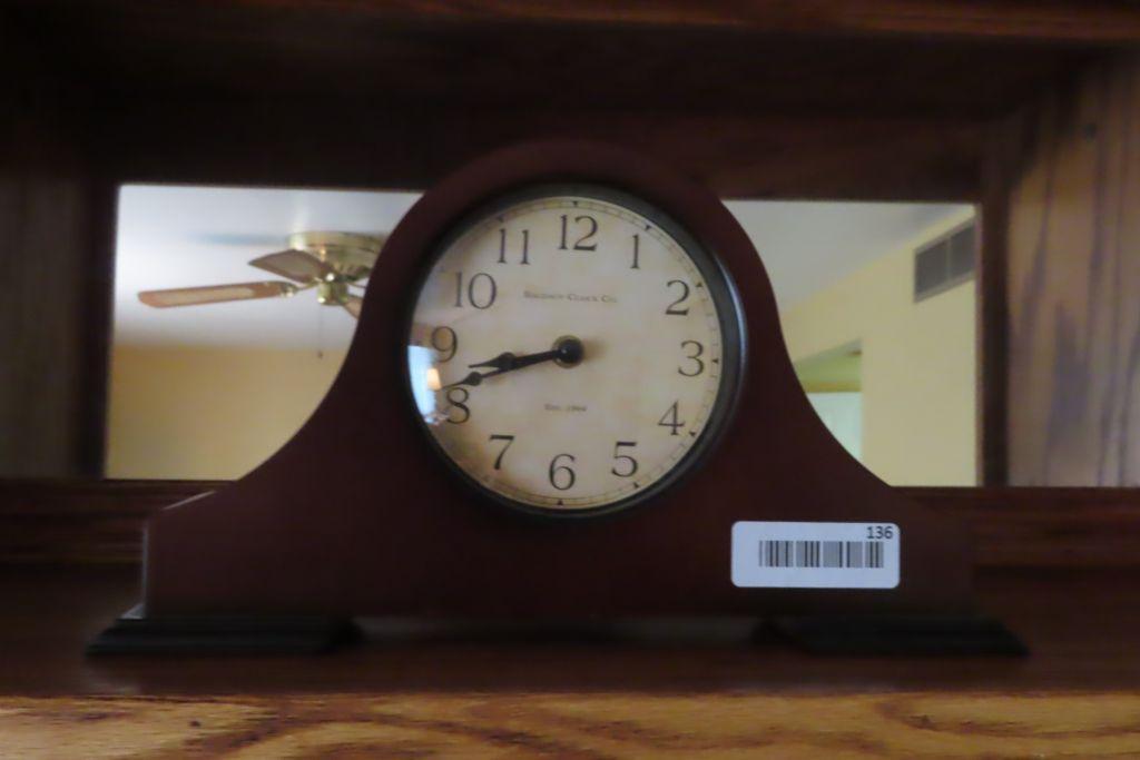 Baldauf Clock Company mantel clock, plastic and Proxibid