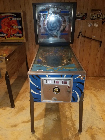Gottlieb retro style black hole pinball game. This item is in the basement and will need taken apart