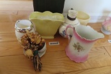 assorted decor pcs. some have cracks and chips.