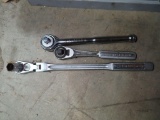 Craftsman 3/8 inch ratchets. one has a swivel head