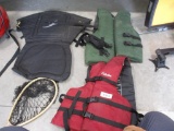 LIFE JACKETS AND FISHING NET