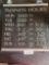 menu sign with letters.