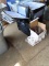 43 large menu holders and 55 small menu holders with paper rolls and ink cartridges. see pictures