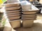lot of 13 stainless steel 6-in deep quarter pans