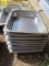 lot of 10 3-in stainless steel half pans