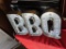 battery powered lighted BBQ sign