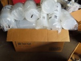 lot of 8 oz polypropylene clear Deli containers with lids.