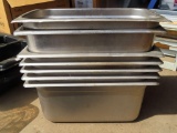 lot of 7 6-in deep 1/3 pans