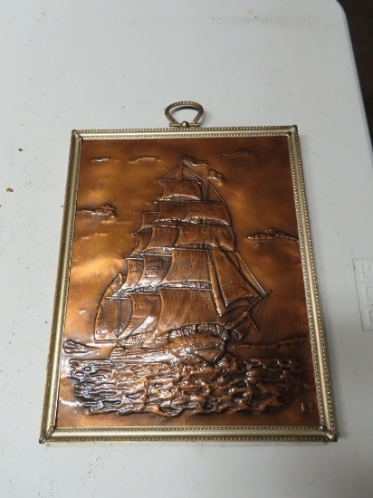 copper nautical wall hanging