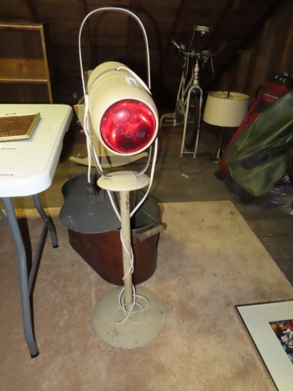 vintage Sylvania sun lamp on third floor
