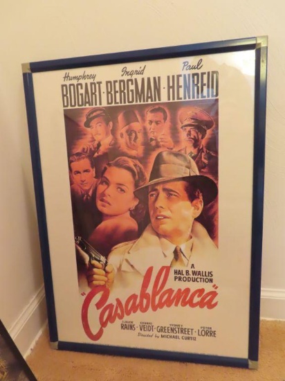 Casablanca framed poster