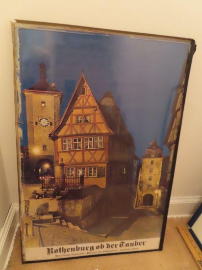 German framed poster