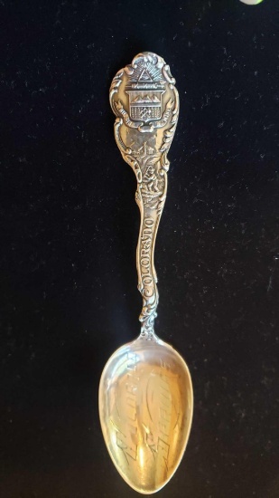 Sterling souvenir spoon Colorado Springs, Colorado