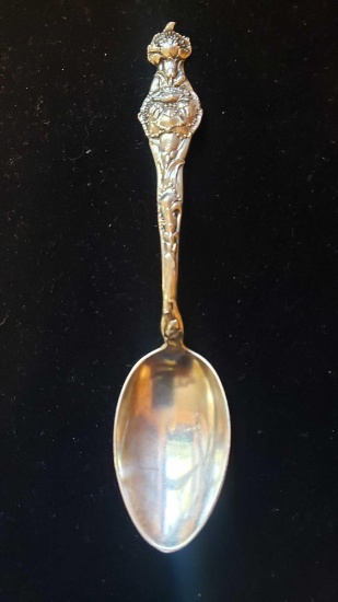 Sterling floral spoon