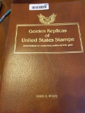 golden replicas of United States stamps book