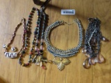 costume jewelry beaded and gemstone necklaces