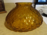 amber glass lamp shade