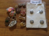 variety of pins and buttons